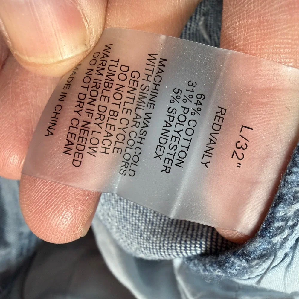 Redvanly Ranstead Jeans Large 32 Pull On Denim Stretch Performance Golf Mens